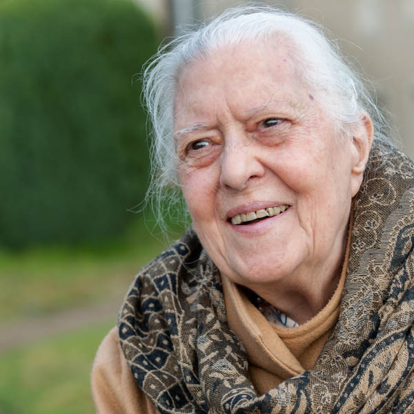 Portrait d'une résidante de La Compassion à Autun